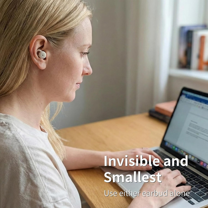 Smallest Invisible Sleep Earbuds, Comfortable Noise Blocking Wireless Headphones gallery