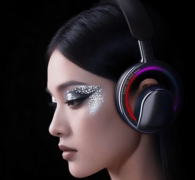 Smart Head Headphones Ears Microphone PC Gaming Headset Wireless Noise Protable gallery