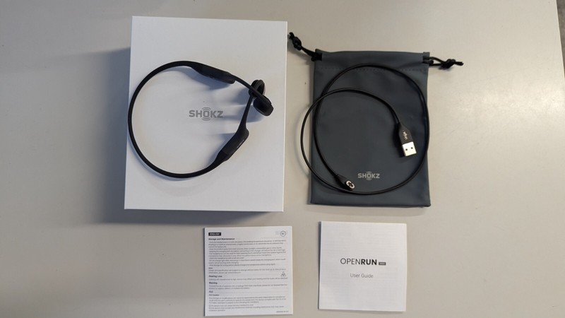 SHOKZ OpenRun Bluetooth Bone Conducting Open Headphones - Black gallery