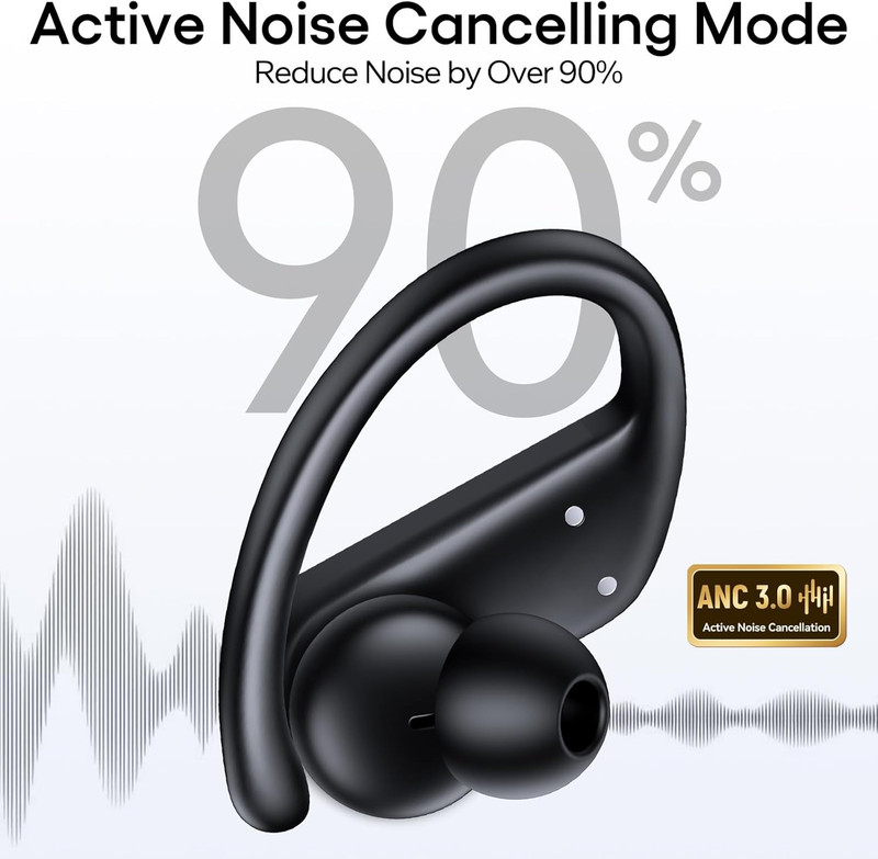 Hybrid Active Noise Cancelling Wireless Ear Buds 80 Hrs Playtime Hi-Res Stereo Q gallery