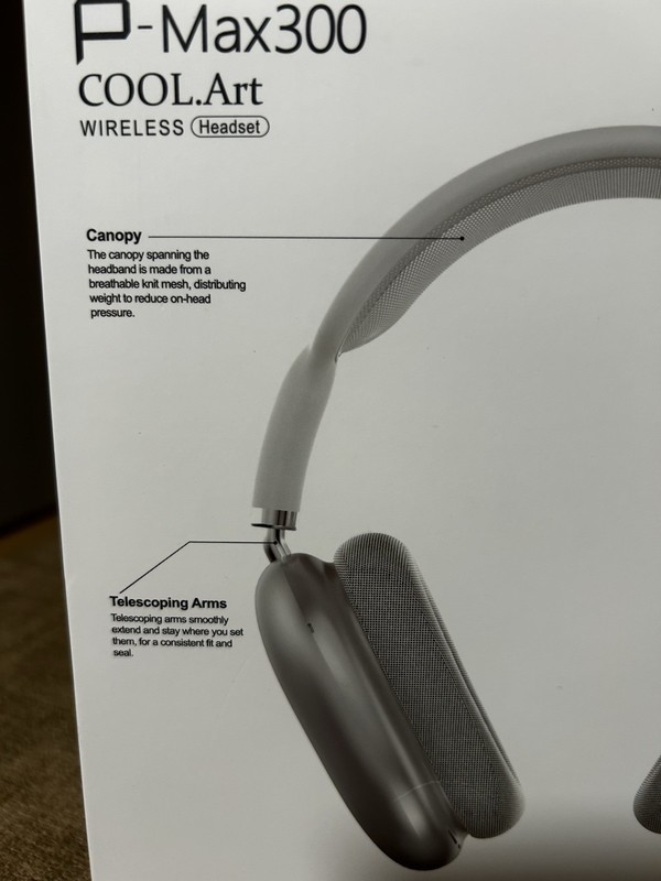 P-Max300 COOL.Art Wireless Bluetooth Headphones Touchscreen Display gallery
