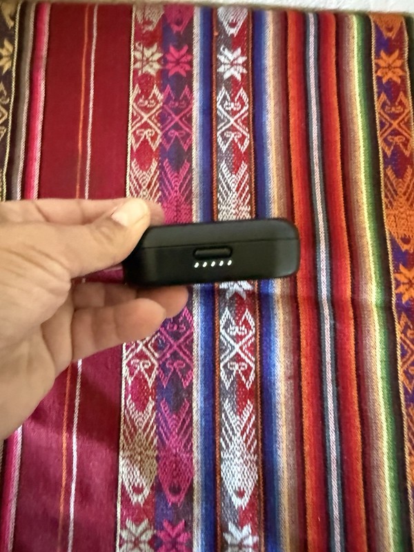 Black Bose Ear Budd (Used) One Pair Of Ear Tips With Charging Case.