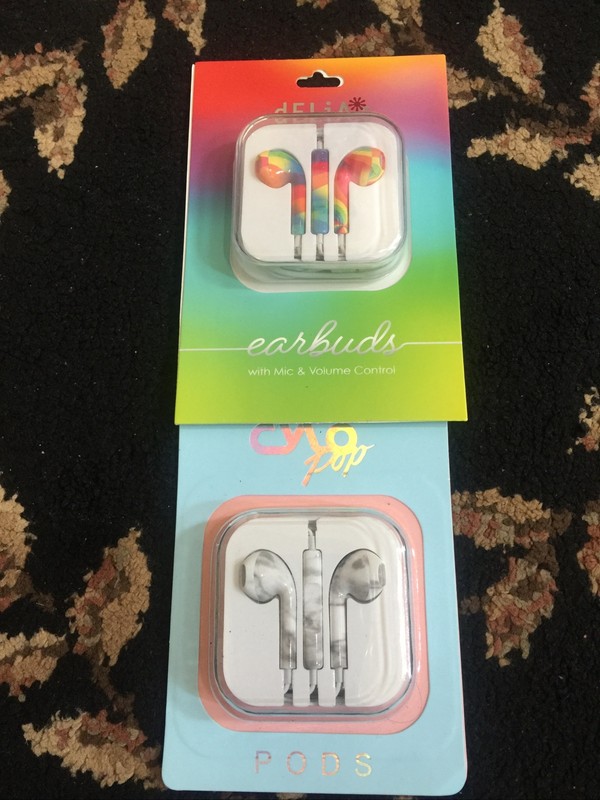 Set of 2 Delias + Cylo Pop Wired Earbuds with Mic & Volume Control Free Ship