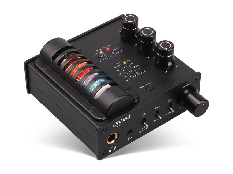 InLine AmpUSB-EQ DAC headphone amplifier black black 99207I