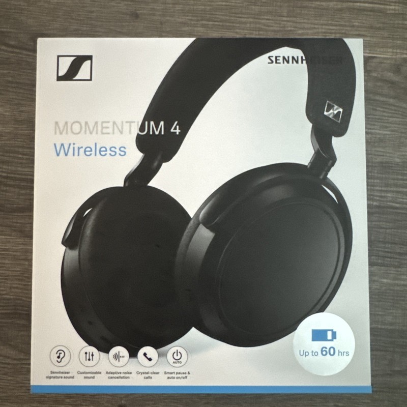 Sennheiser MOMENTUM 4 Wireless Bluetooth Over-Ear Headphones Black – New Sealed