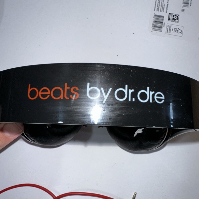 Beats by Dr. Dre Studio 1st Gen Black & Red Wired Headphones With Case TESTED gallery