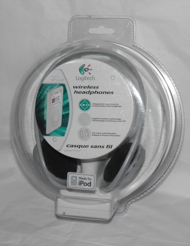 Brand New LOGITECH WIRELESS HEADPHONES For iPod 98037-0403 Long Range 30 Ft