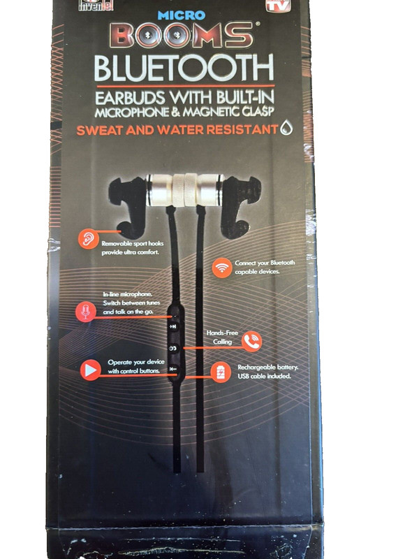Micro Booms Amazing Bluetooth Earbuds - With Built-in Microphone and Magnetic gallery