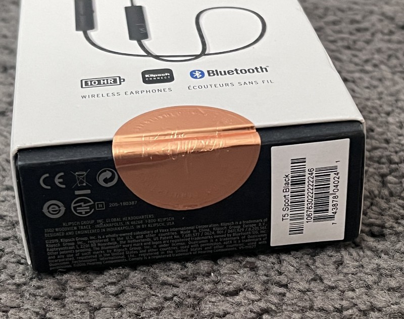 Klipsch T5 Sport Bluetooth Wireless Earphones Black gallery