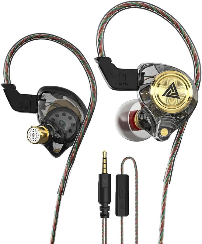 Wired Gaming Earbuds, Ak3File in Ear Monitors, Deep Bass Sound Wired Earbuds, Hi