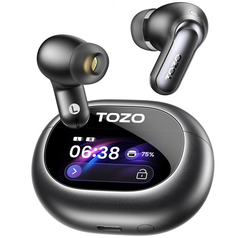 TOZO NC20 Pro Wireless Earbuds with ANC Modes, Smart Touch Screen