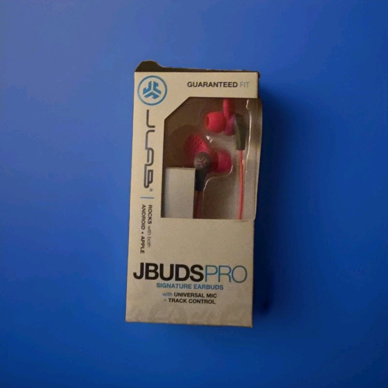 JLab Audio JBudd Signature Earbuds – Pink With Universal Mic /Track Control