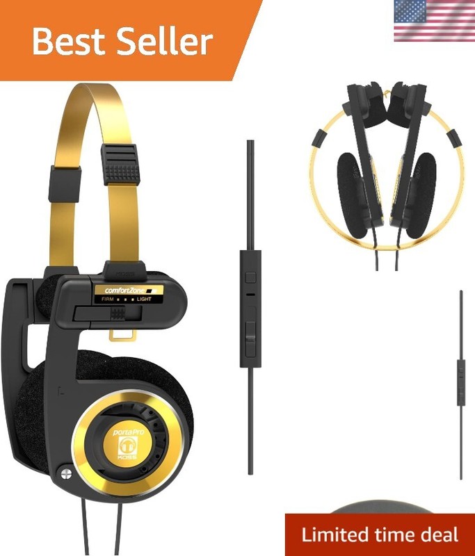 Limited Edition Black Gold On-Ear Headphones with Touch Control & Mic