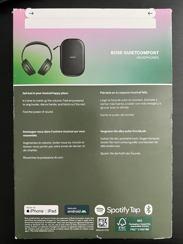 Bose QuietComfort Wireless Bluetooth Over-Ear Headphones - Green (884367-0300) gallery
