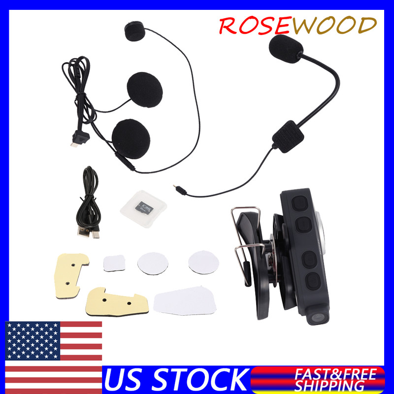 Bluetooth Motorcycle 1080P HD Camera Recorder Motorbike Helmet Headset Intercom gallery