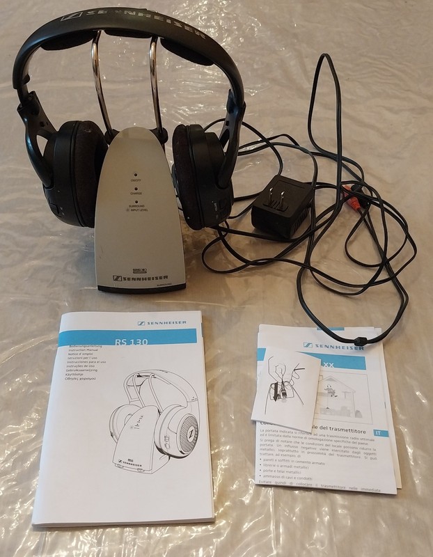 Sennheiser Vintage Wireless Headphone RF sets RS 130 and RS 120