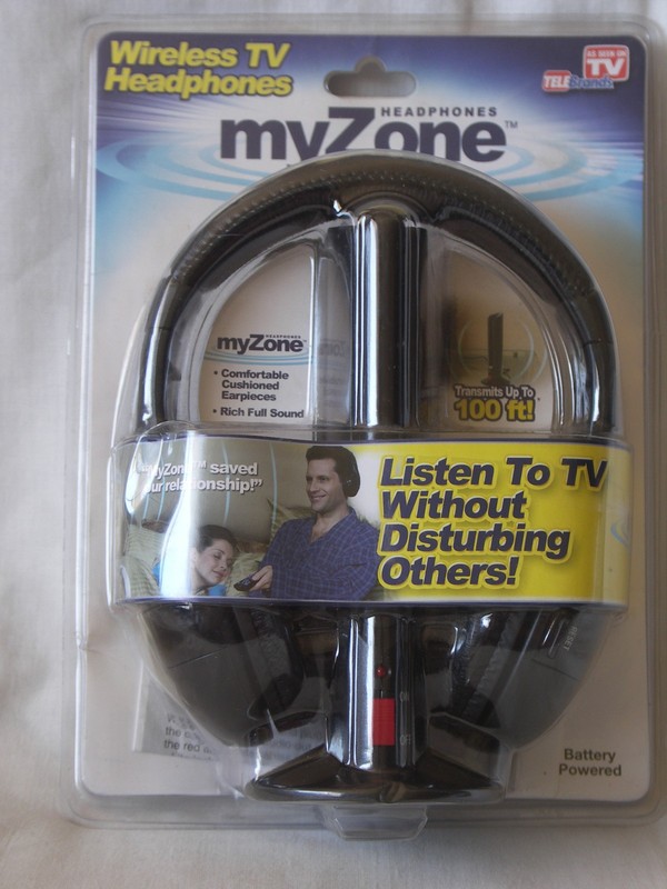 MyZone Wireless TV Headphones TeleBrands As Seen On TV New 2011