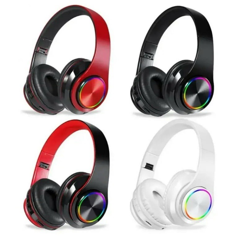 B39 Wireless Bluetooth Headphones, Foldable, LED Lights, TF Card, AUX, USB gallery
