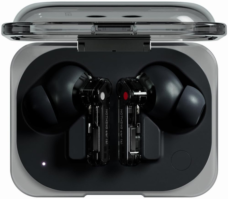 Nothing Ear (A) Wireless Earbuds, 45Db Hybrid Noise Cancelling Earbuds, Black