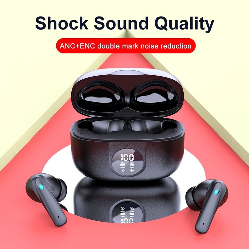 DOCK ME P91 ANC Wireless Earphone 40dB Noise Cancelling Bluetooth 5.3 Headphone gallery