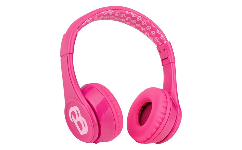 eKids Barbie Bluetooth Headphones for Kids, Includes Aux Cord