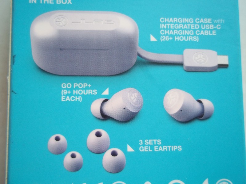 LILAC Go POP True Wireless Earbuds JLAB - 35+ Hours Playtime 3 Sets Gel Eartips gallery
