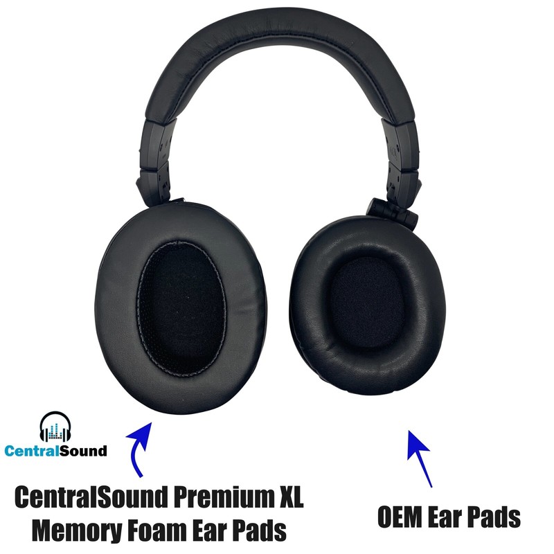 UPGRADED XL Replacement Ear Pads Memory Foam Cushion for Audio-Technica ATH-M50X gallery