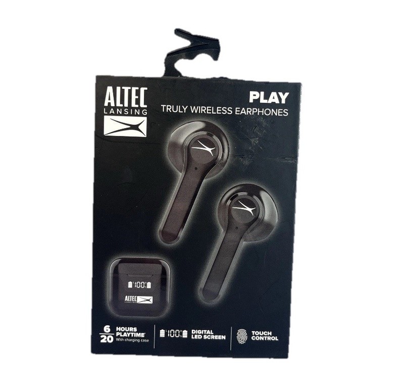 Altec Lansing Truly Wireless Earphones with Touch Controls & LED Screen