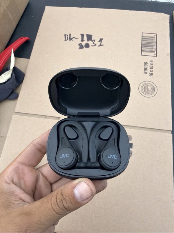 JVC HA-EC25T Wireless Bluetooth Ear-hook Earbuds Double In-Ear Black