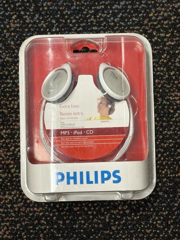 Philips SHS390 Lightweight Neckband Headphones with Extra Bass