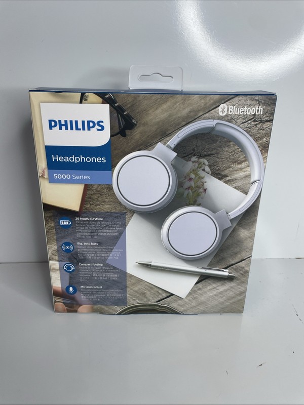 PHILIPS H5205 Over-Ear Wireless Headphones with 40mm Drivers, Lightweight-NEW