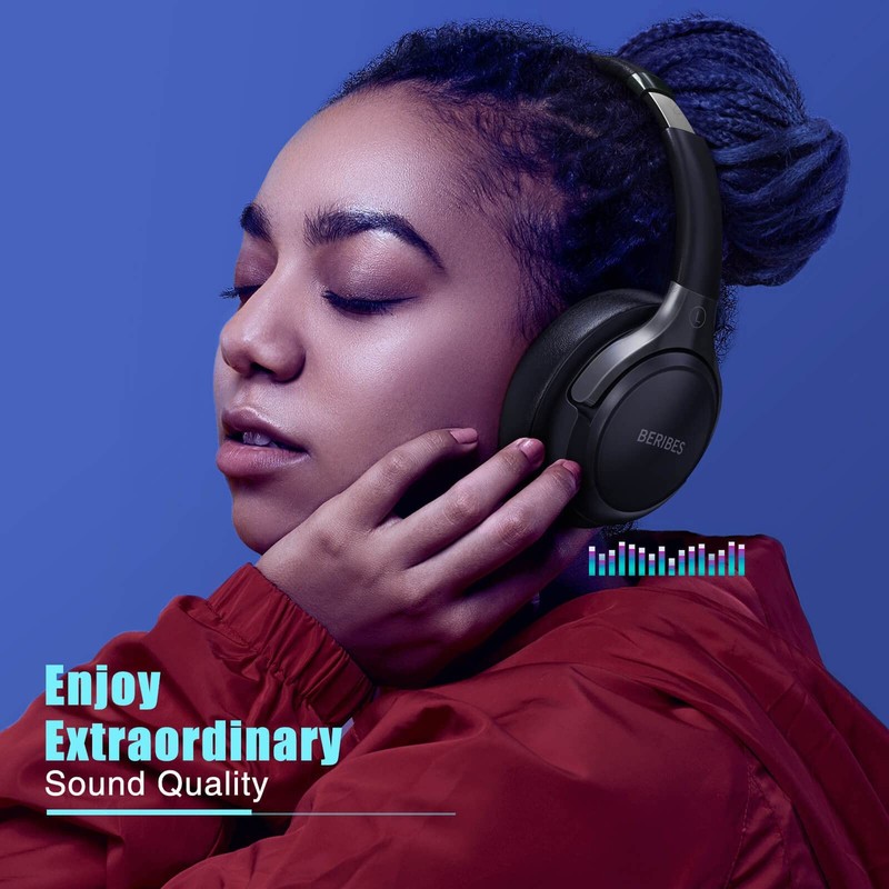 Bluetooth Headphones Over Ear, 65H Playtime and 6 EQ Music Modes Wireless Hea... gallery
