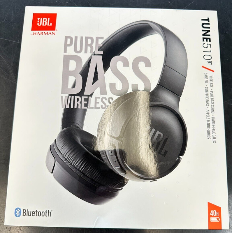 JBL Tune 510BT NC Wireless On-Ear Headphones Black 6704