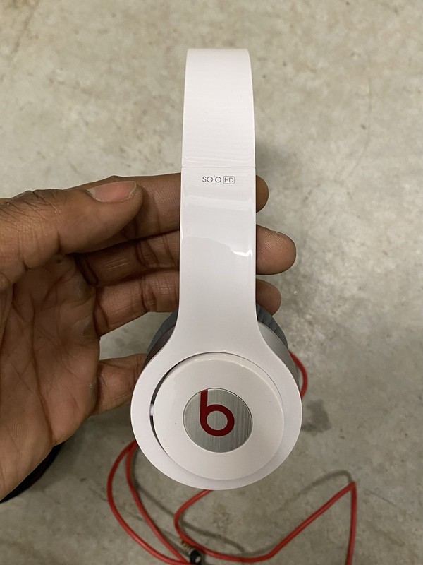 Beats by Dr. Dre- Beats Solo HD Wired Headphones-White/Red gallery