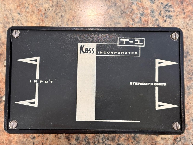 Vintage Koss T-1 Box For Stereophones Headphones