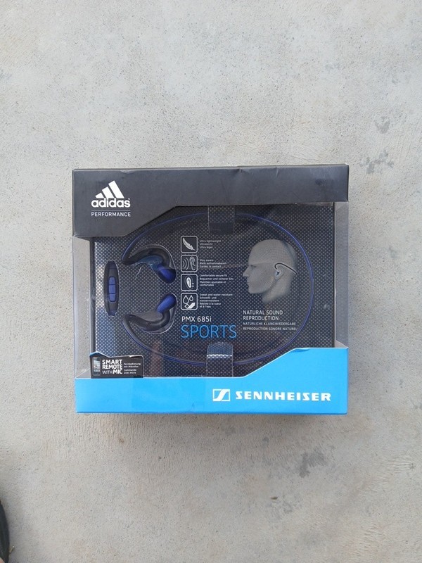 NEW Sennheiser PX 685i Sports In Ear on Head Adidas Headphones Wire 3.5mm. L6 gallery