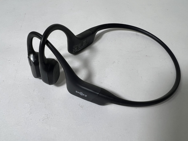 Shokz OpenRun Headphones S803 Bone Conduction Open-Ear BLACK S803BK As-Is READ