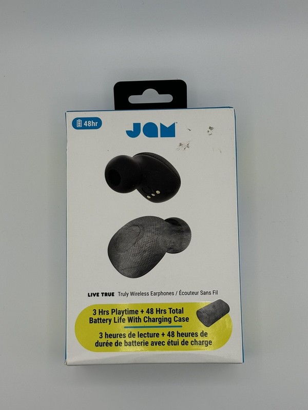Jam Ultra Wireless Earbuds Black 48hr Playtime With Charging Case Included!!!