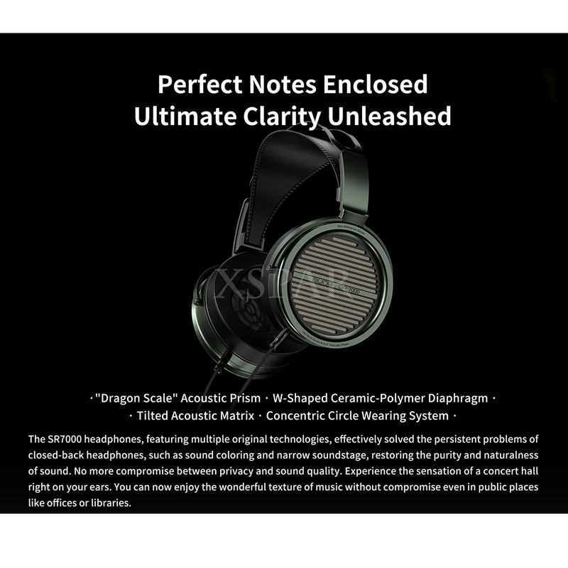Aune SR7000 Butterfly Wired Headphones over Ear Designed with High Sound Quality gallery