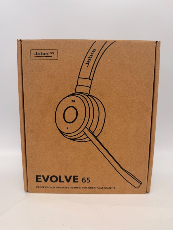 Jabra Evolve 65 TE (Third Edition) Wireless Dual-Ear Headphones Black *BRAND NEW
