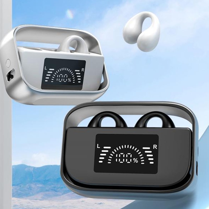 Open Ear Clip On Headphones Bluetooth 5.3 IPX5 Waterproof Ergonomic Wireles JLGI gallery