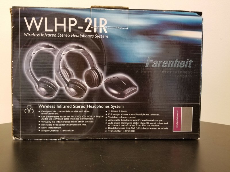 FARENHEIT WLHP-2IR CAR OR BOAT WIRELESS HEADPHONES – NEW