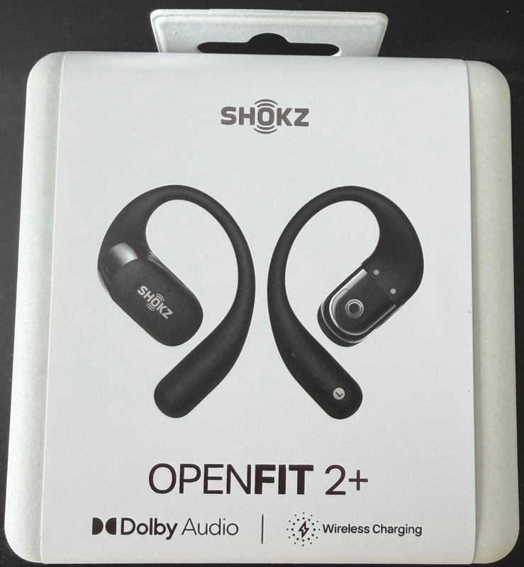 Shokz OpenFit 2+ Plus Open Ear True Wireless Earbuds Black – NEW SEALED (T921)
