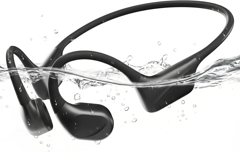 Bone Conduction Swimming Headphones with Dual Driver, IPX8 Waterproof Air Conduc gallery