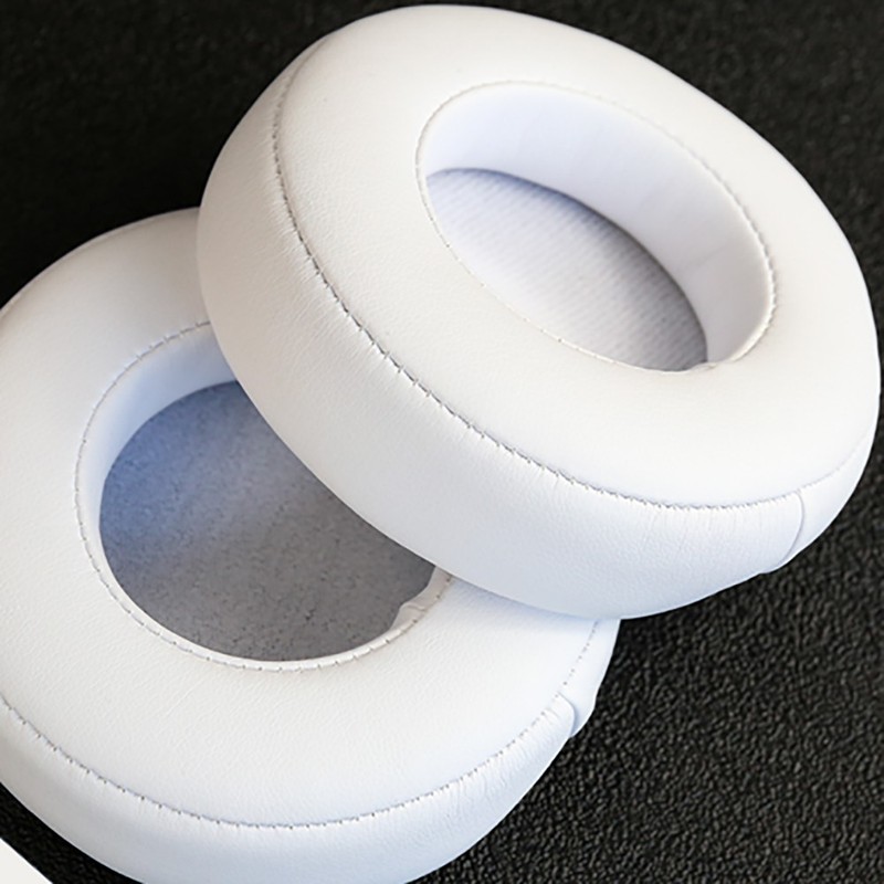 2Pcs White Ear Pads Cushion Cover For Beats Mixr Headphones Replace Parts gallery