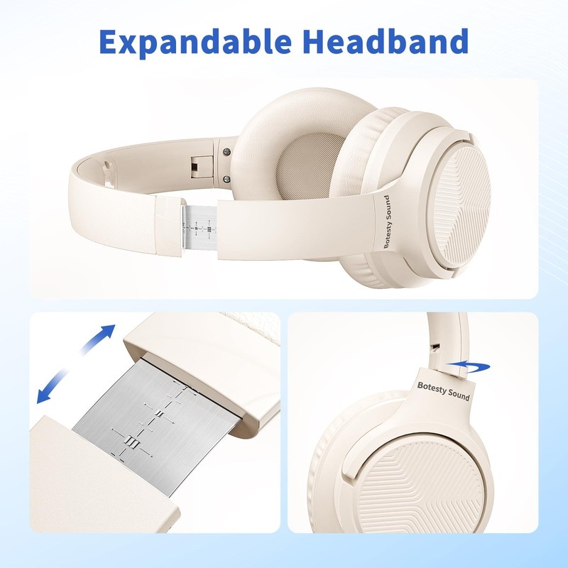 Headphones Wired with Microphone, Over Ear Foldable 3.5mm Plug in Headphones ... gallery