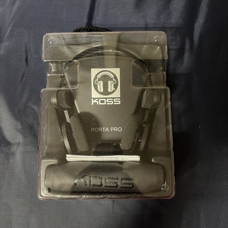 Koss Porta Pro Black On-Ear Headphones Retro Style (BRAND NEW UNUSED/ W BOX)