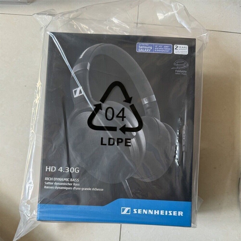 NEW Sennheiser HD 4.30G Black Around Ear Headphones – Very Rare Discontinued