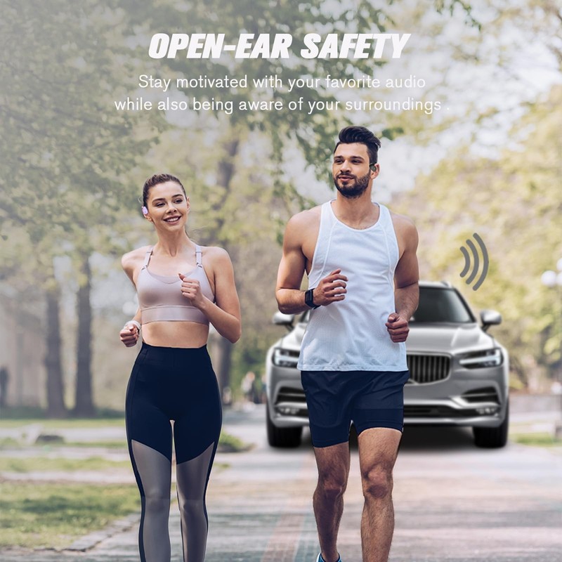 Over The Ear Earbuds Open Ear Buds Headphones Over Ear Air Bone Conduction Ea... gallery