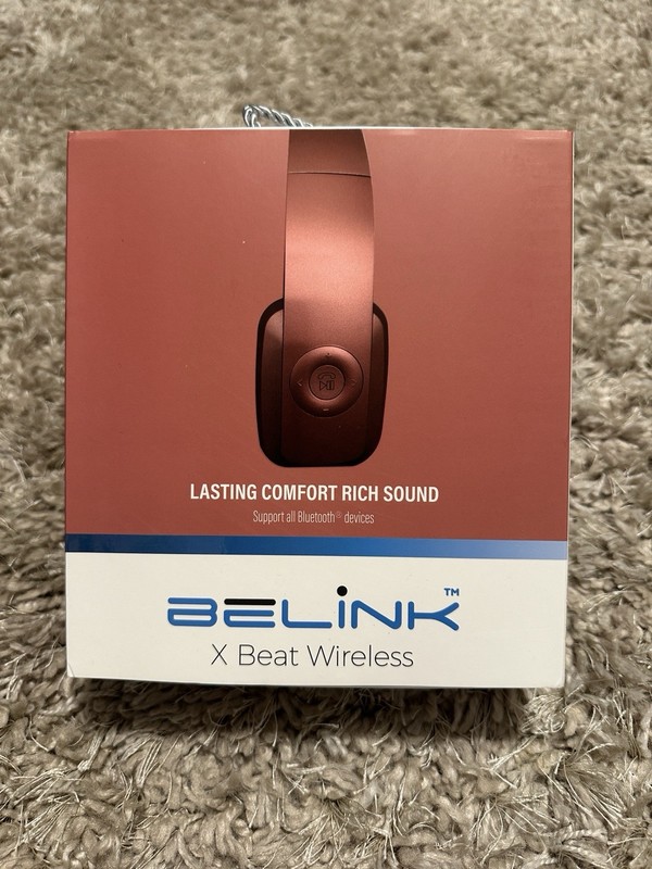 Belink X Beat Wireless Bluetooth Headset Foldable Over-Ear Headphones New